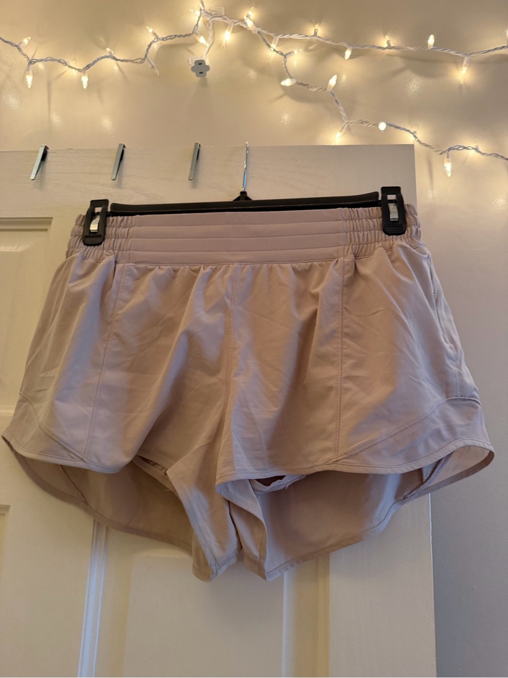 lululemon athletica women's athletic shorts in light beige